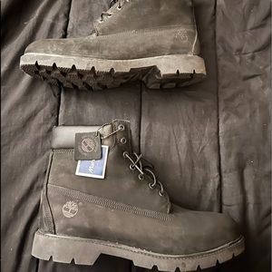 Timberland 6” Basic Nubuck Boot Black Size 14